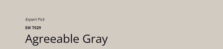 Sherwin-Williams Agreeable Gray (SW 7029)
A warm, neutral gray that brightens small spaces and makes them feel larger, providing a versatile backdrop for arranging furniture and optimizing layout.