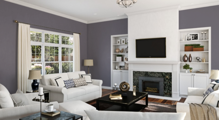 Sherwin Williams Exclusive Plum (SW 6263)
A luxurious, deep plum with rich, warm undertones. It creates a dramatic and sophisticated ambiance, adding depth and elegance to any room with its bold hue.