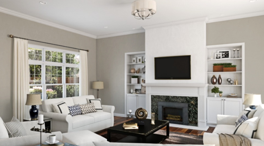 Sherwin Williams Mindful Gray (SW 7016)
A balanced gray with subtle warmth, creating a serene and modern space that's perfect for unwinding.