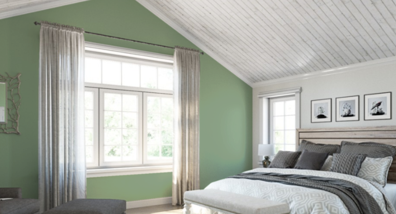 Sherwin Williams Nurture Green (SW 6451)
A calming, soft green with muted tones that evoke tranquility and natural serenity, creating a soothing backdrop ideal for creating a relaxing and peaceful environment.