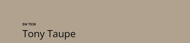 Sherwin Williams Tony Taupe (SW 7038)
A warm, earthy taupe with rich, neutral undertones. It provides a sophisticated, versatile backdrop that complements a range of decor styles and enhances cozy, inviting spaces.