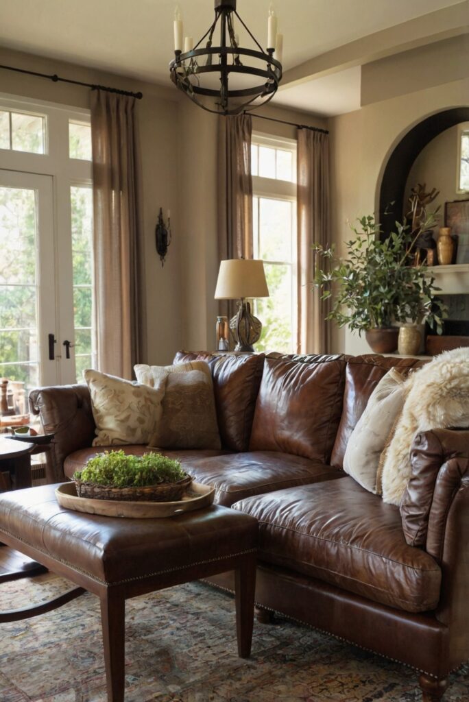 leather sofa, living room design, furniture decor, interior design ideas, home decor, room layout, room decoration