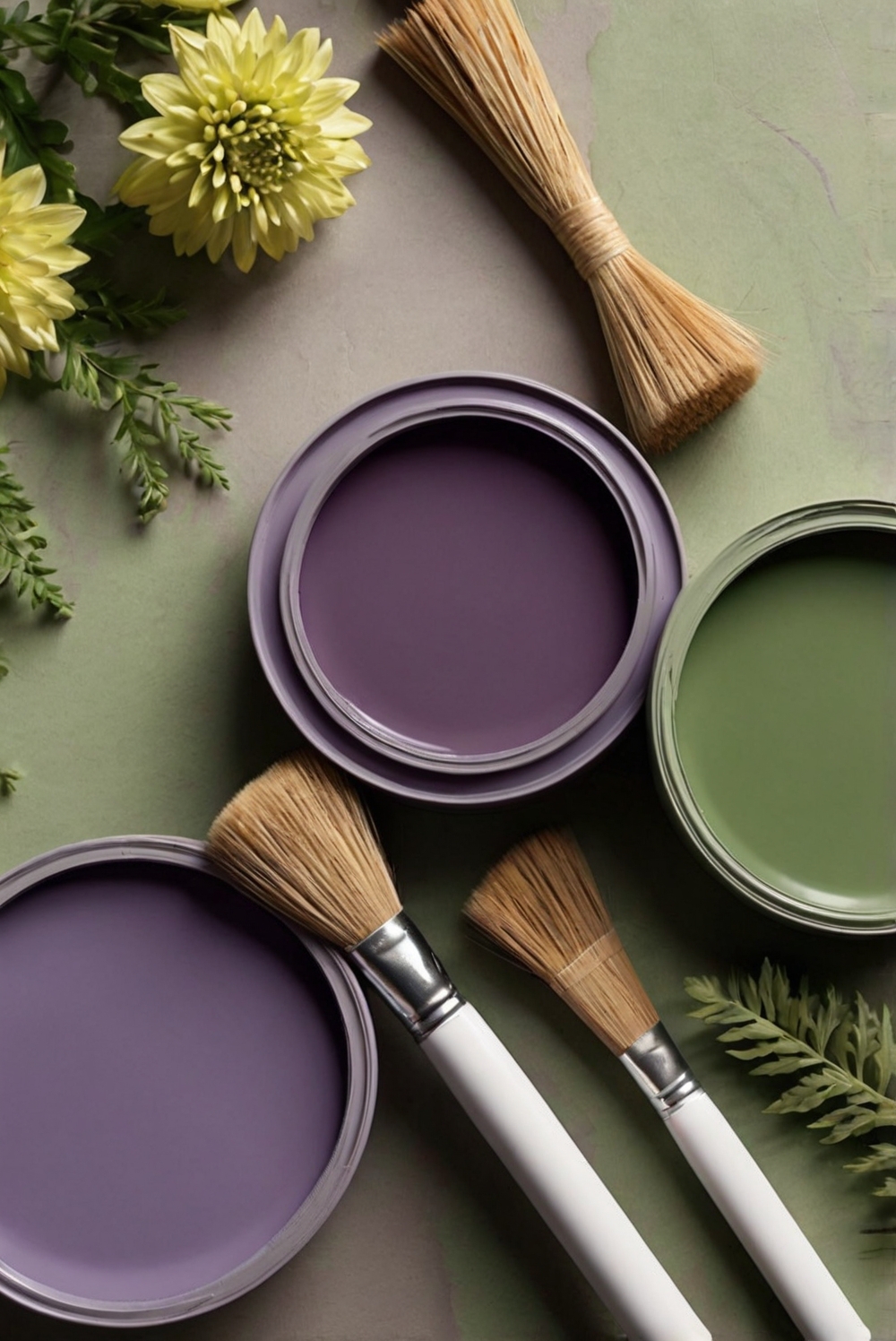 2024 Best 5 Palettes SW Paint colors with Fern Green and Grape Purple ...