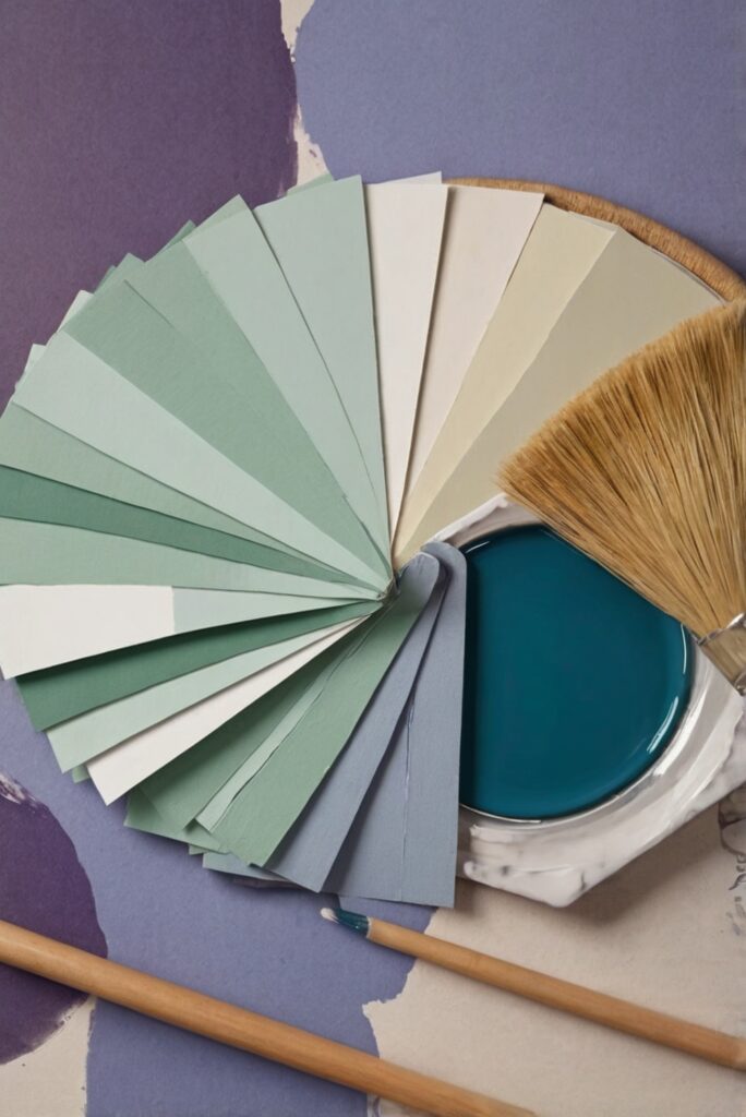 Seafoam Green Paint, Blue Violet Paint, Interior Design, Home Decor, Room Paint Colors, Color Matching, Kitchen Designs