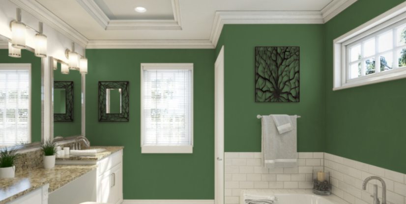 Sherwin Williams Cilantro (SW 6453)
A lively, vibrant green with a fresh, herbaceous quality. It brings a burst of energy and natural vitality to spaces, creating a dynamic and invigorating atmosphere.