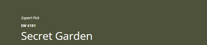 Sherwin-Williams Secret Garden (SW 6181)
A soft, tranquil green with a hint of blue, Secret Garden creates a calming, serene atmosphere, ideal for spaces seeking a refreshing and nature-inspired ambiance.