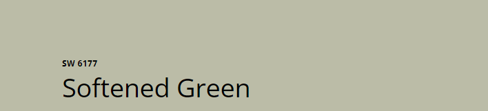 Sherwin-Williams Softened Green (SW 6177)
A gentle, muted green that blends harmoniously with Olive Green, bringing a fresh and soothing vibe to any room.