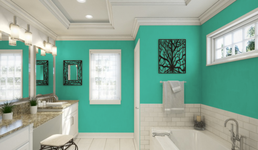 Sherwin-Williams Synergy (SW 6938)
A serene, muted green with blue undertones, Synergy creates a calming and balanced atmosphere, perfect for promoting relaxation and a tranquil ambiance in your space.