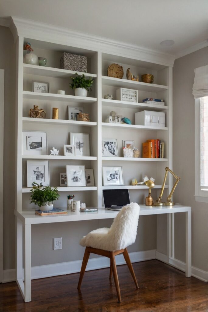 desk with shelving, desk organization, home office furniture, storage desk, office shelves, workspace storage, desk storage home decorating, home interior design, interior design space planning, decorating interiors, interior bedroom design, designers kitchen, living room interior