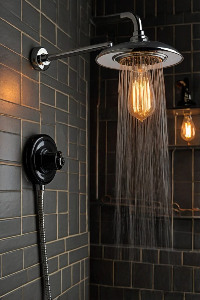 bathroom lighting ideas, ambient lighting design, shower light fixtures, modern bathroom lighting, LED shower lighting, recessed shower light, bathroom lighting trends