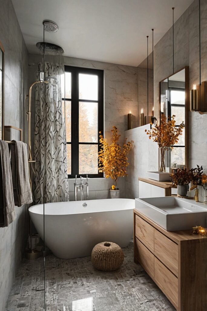 bathroom decor, fall bathroom, bathroom renovation, bathroom design, luxury bathroom