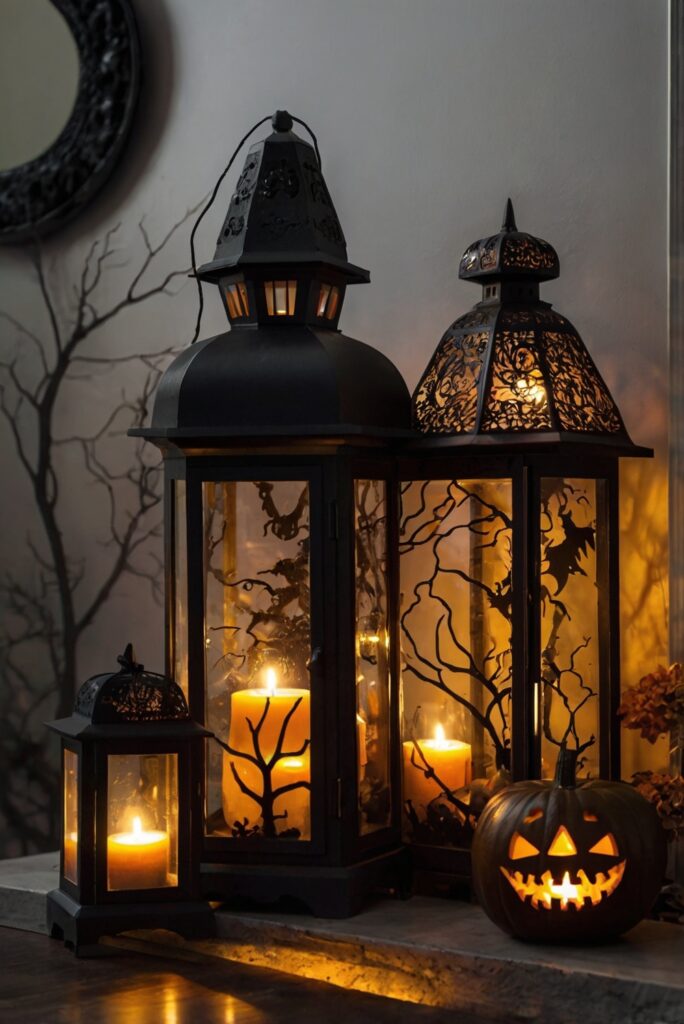 Halloween decorations, scary home decor, spooky house ideas, haunted house decor, frightening Halloween theme