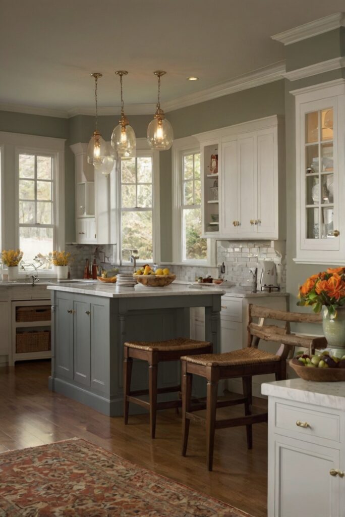 Fall kitchen decor, Kitchen makeover, Benjamin Moore paint colors, Interior design, Home renovation