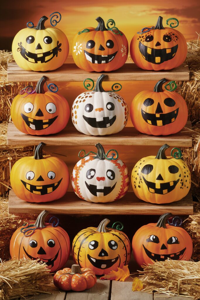 Stunning Painted Pumpkin Ideas, Fall Pumpkin Decorating, Trendy Fall Decor, Pumpkin Painting Tips, Unique Pumpkin Designs