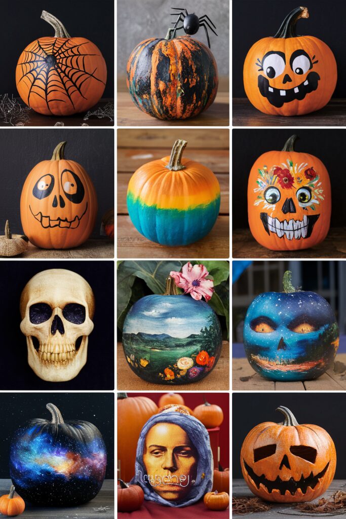 Pumpkin painting, fall home decor, autumn decorating, seasonal crafts, DIY pumpkin decorations