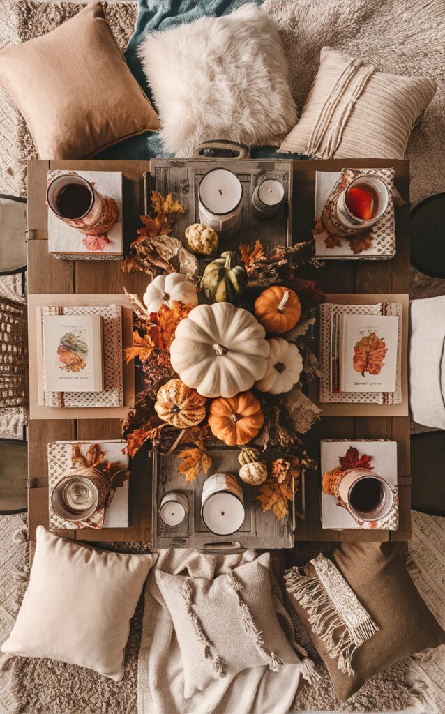 Fall decor ideas, Coffee table styling, Living room decor, Home accessories, Interior design ideas