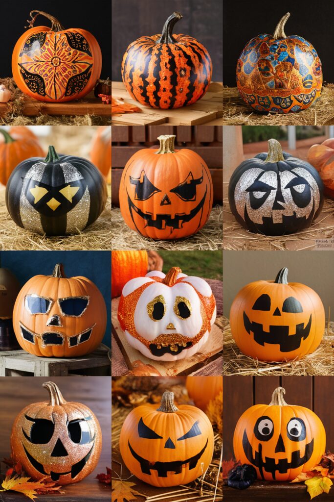 pumpkin painting ideas, fall pumpkin decorating, DIY pumpkin crafts, autumn pumpkin decor, rustic pumpkin decorations