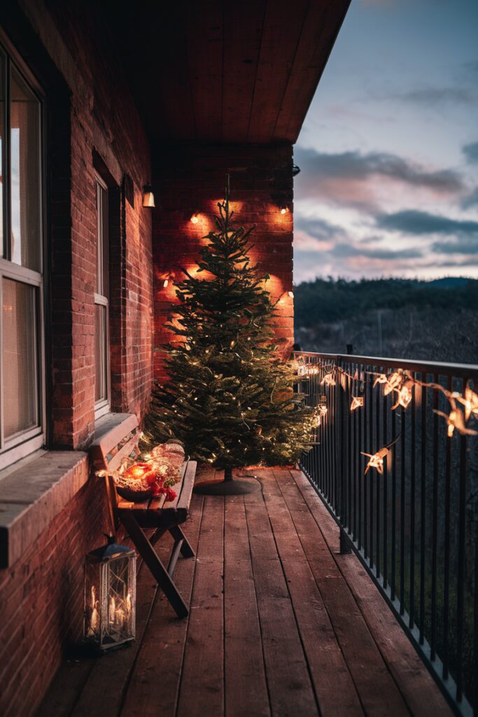 Balcony lighting ideas, Outdoor balcony lighting, Balcony string lights, Balcony light decorations, Fairy lights balcony