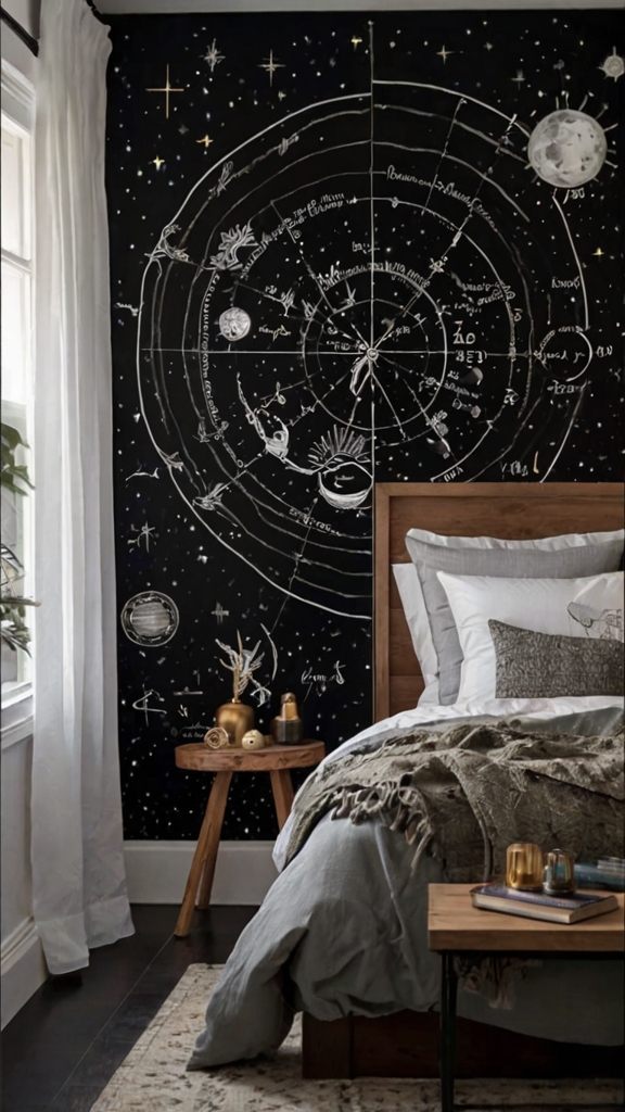 Astrology enthusiasts can create a dedicated corner