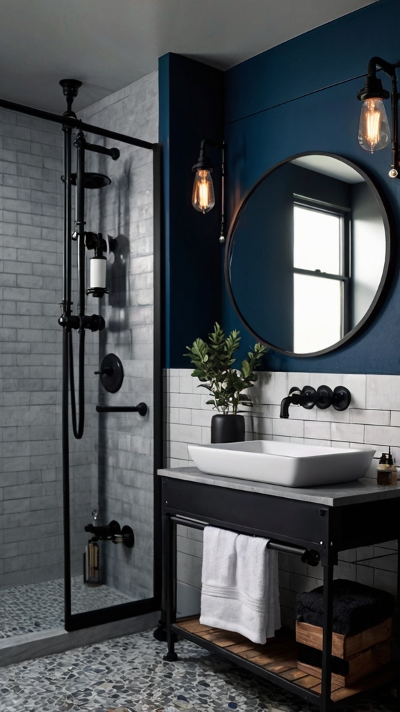 Modern Industrial Bathroom Remodel