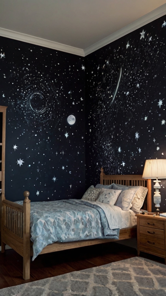 galaxies can become the centerpiece of your witchy room remodel