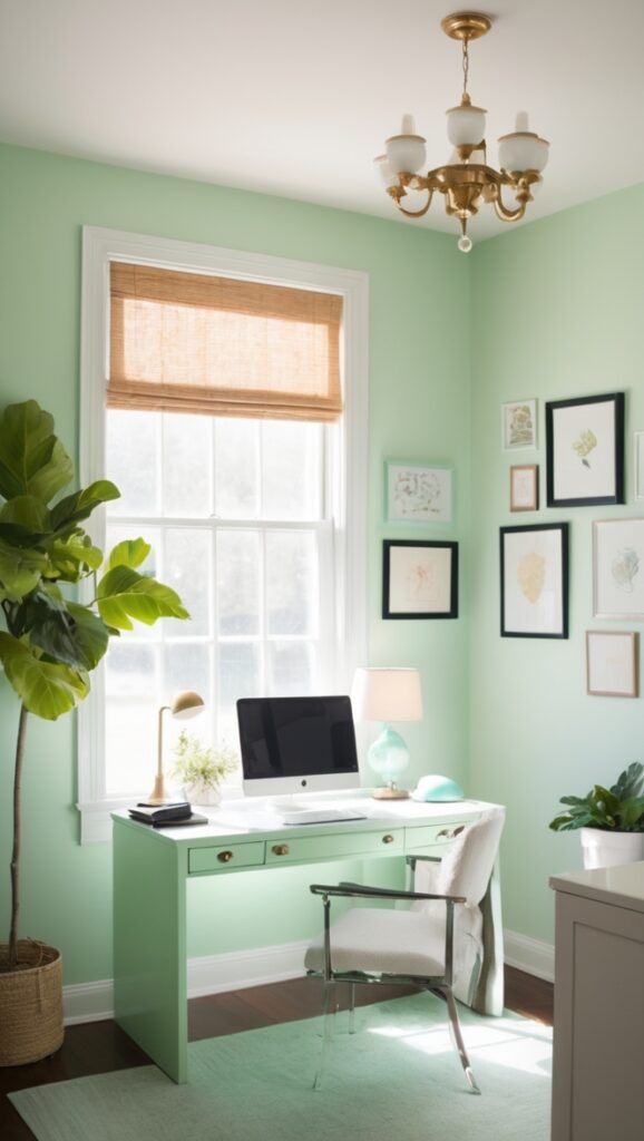 Jadeite green, vintage office decor, retro office accessories, antique office supplies, green office accessories