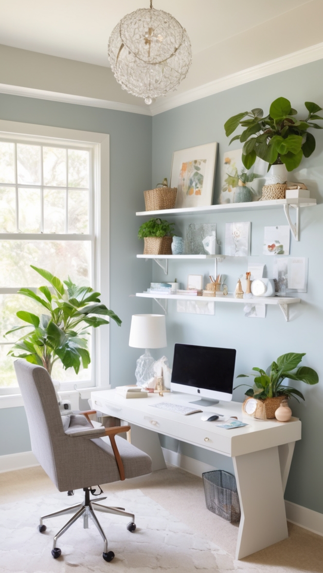home office paint colors, interior design services, home office makeover, home office decorating ideas, home office renovation