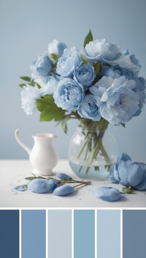 blue color scheme, blue color combinations, blue color ideas, blue color palette, blue color inspiration