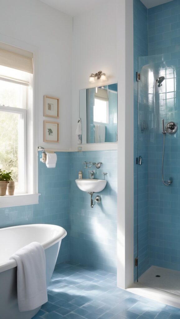 blue bathroom tiles, navy blue porcelain tile, glamorous blue bathroom tiles, luxurious blue mosaic tiles, modern blue ceramic tiles
