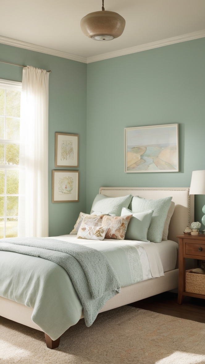 paint color schemes, bedroom decor ideas, relaxing paint colors, interior design inspiration, dreamy bedroom colors