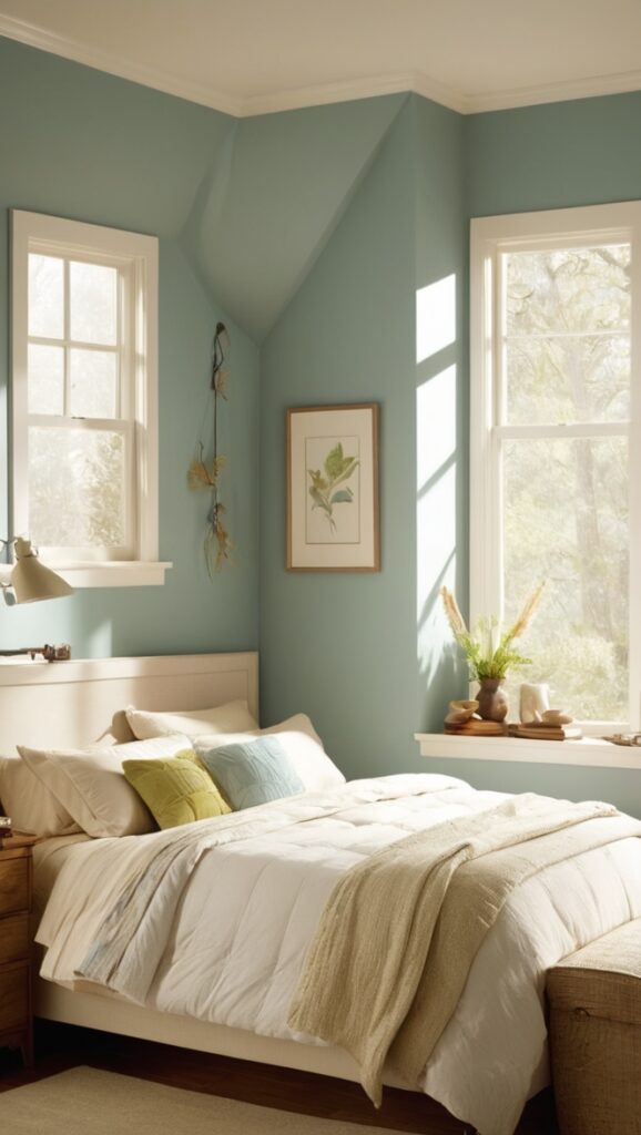 paint color schemes, bedroom decor ideas, relaxing paint colors, interior design inspiration, dreamy bedroom colors
