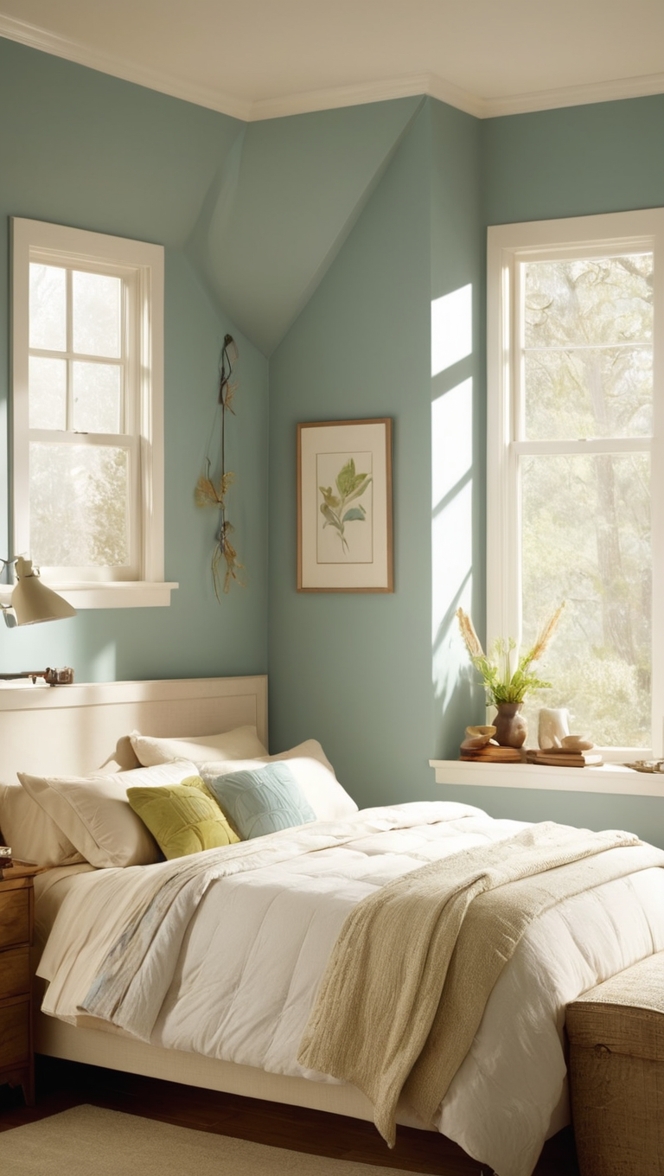 paint color schemes, bedroom decor ideas, relaxing paint colors, interior design inspiration, dreamy bedroom colors 