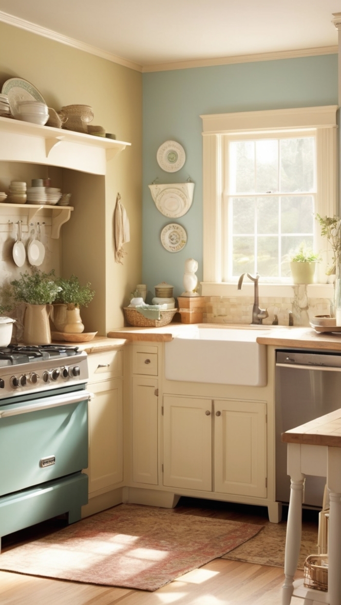 cottage kitchen design, country kitchen decor, rustic kitchen ideas, farmhouse kitchen style, vintage kitchen renovation