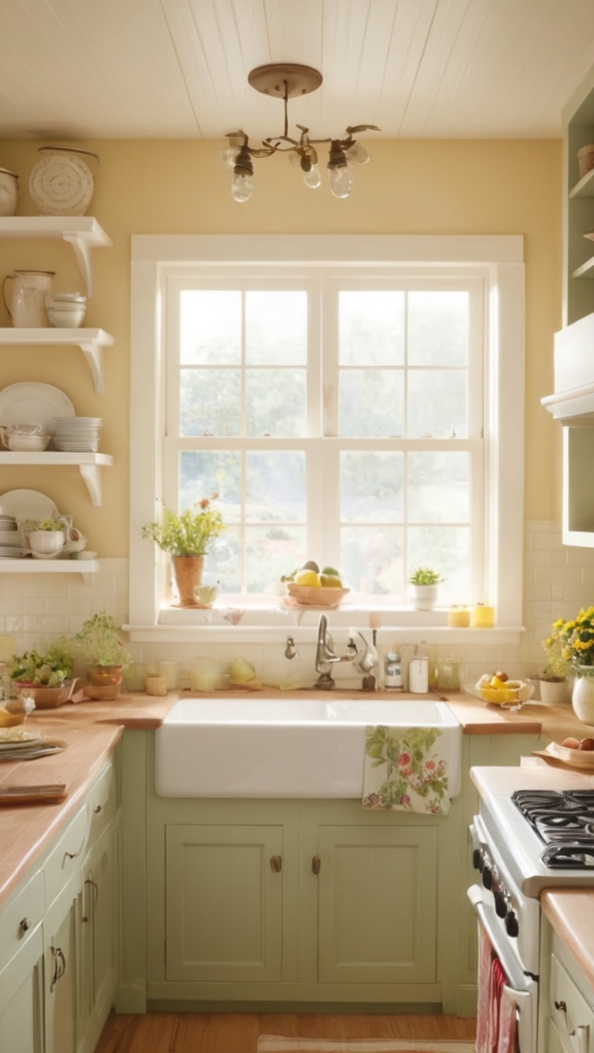 cottage kitchen design, country kitchen decor, rustic kitchen ideas, farmhouse kitchen style, vintage kitchen renovation 