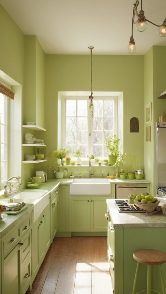 green kitchen design, eco-friendly kitchen ideas, sustainable kitchen renovation, organic kitchen decor, minimalist kitchen style