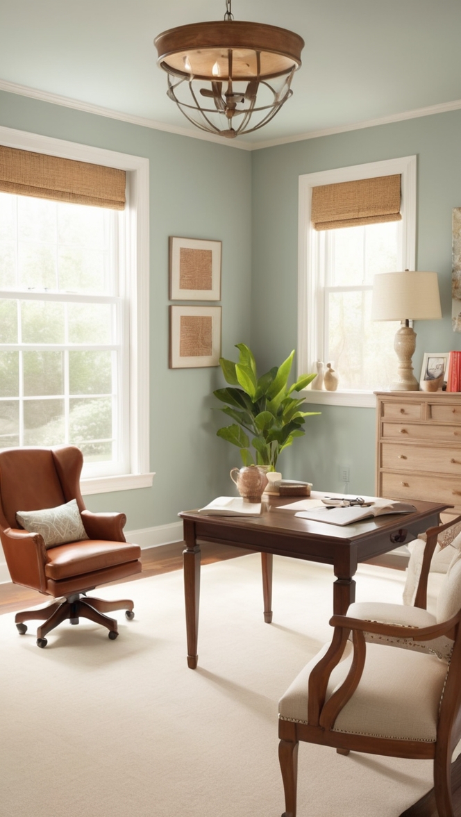 cozy home office decor, modern home office design, stylish home office furniture, minimalist office space, chic office organization