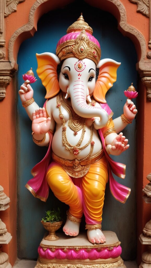 ganesh idol for pooja room, indian god statues, festive home decor, hindu god figurine, ganesh statue for home worship