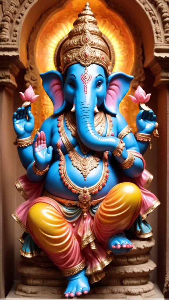 ganesh idol for home decor, lord ganesh statue for home, decorative ganesh sculpture, brass ganesh statue for home, marble ganesh murti