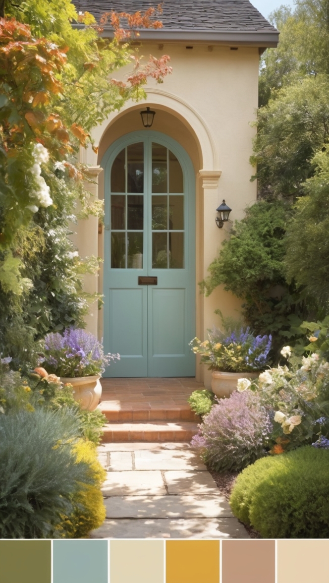 front yard landscaping, outdoor garden decor, backyard garden design, patio garden ideas, home garden entrance