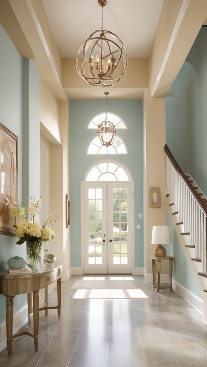 home entrance design, modern foyer design, elegant hallway decor, stylish entryway ideas, contemporary vestibule design