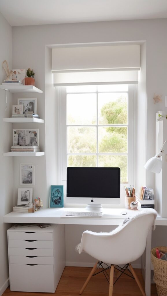 home office decor, office furniture, small home office, office organization, office space planning