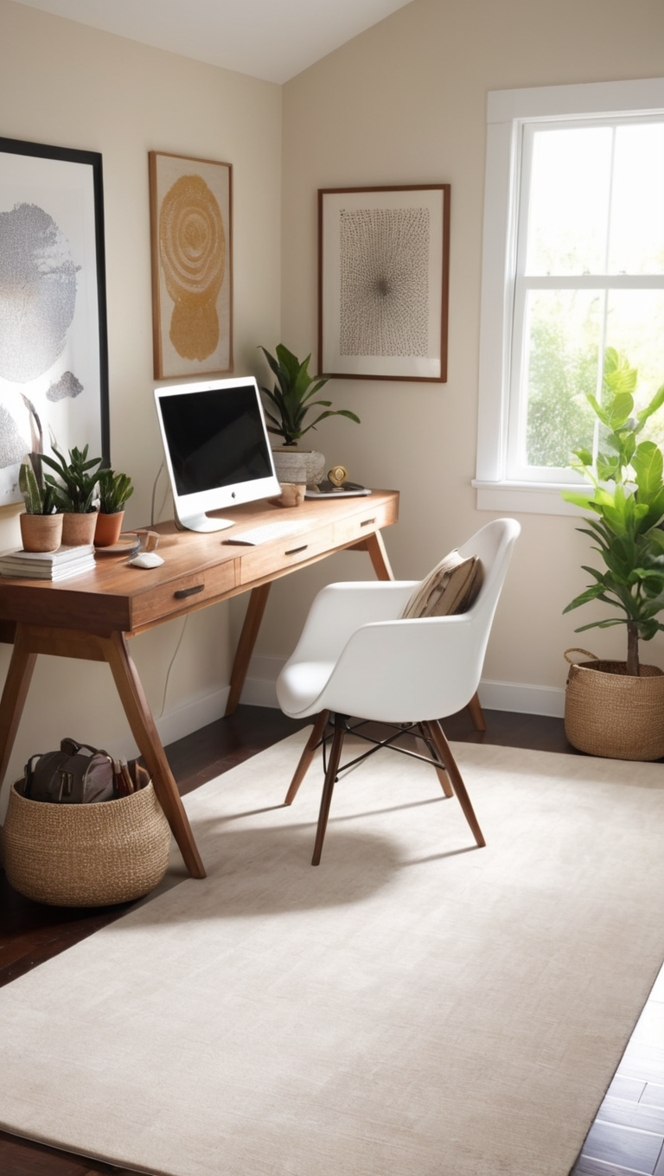home office rugs, office decor, modern home office, cozy workspace, home office ideas 