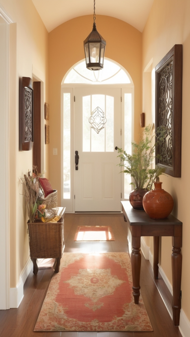 home decor, entrance design, Indian style, foyer embellishments, doorway embellishments