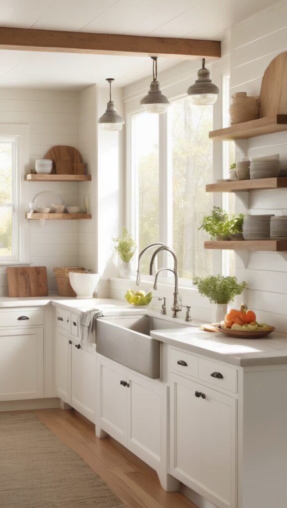 modern farmhouse design, farmhouse kitchen decor, farmhouse style cabinets, rustic kitchen ideas, shabby chic kitchen