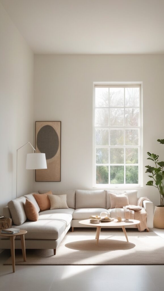 modern living room design, minimalist home decor, contemporary living space, sleek interior design, stylish minimalist furniture