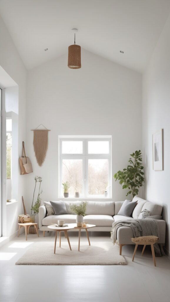 nordic interior design, minimalist home decor, scandinavian furniture, clean living space, modern Scandinavian aesthetic