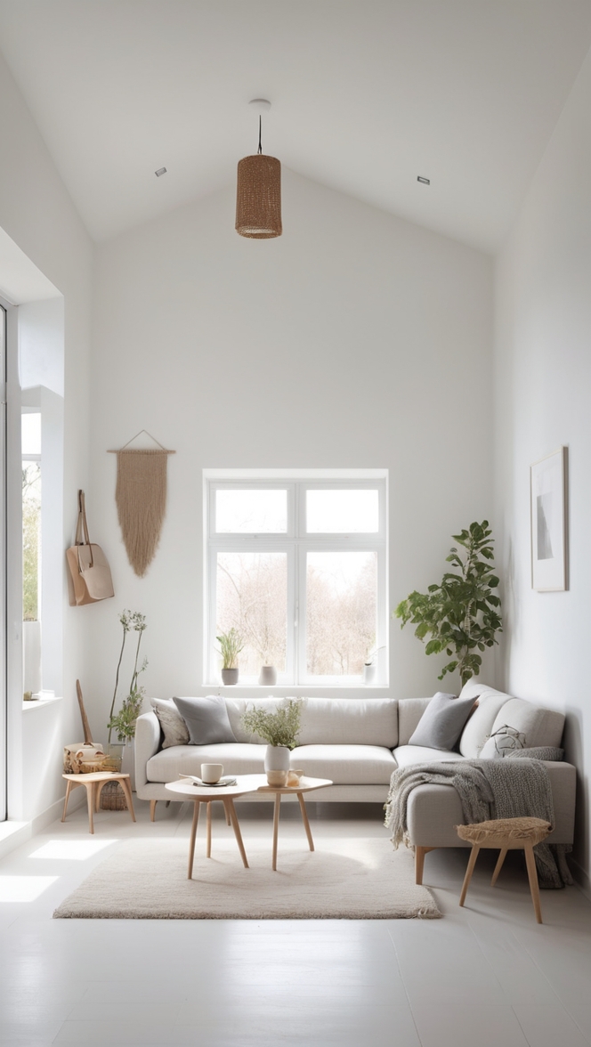 nordic interior design, minimalist home decor, scandinavian furniture, clean living space, modern Scandinavian aesthetic 