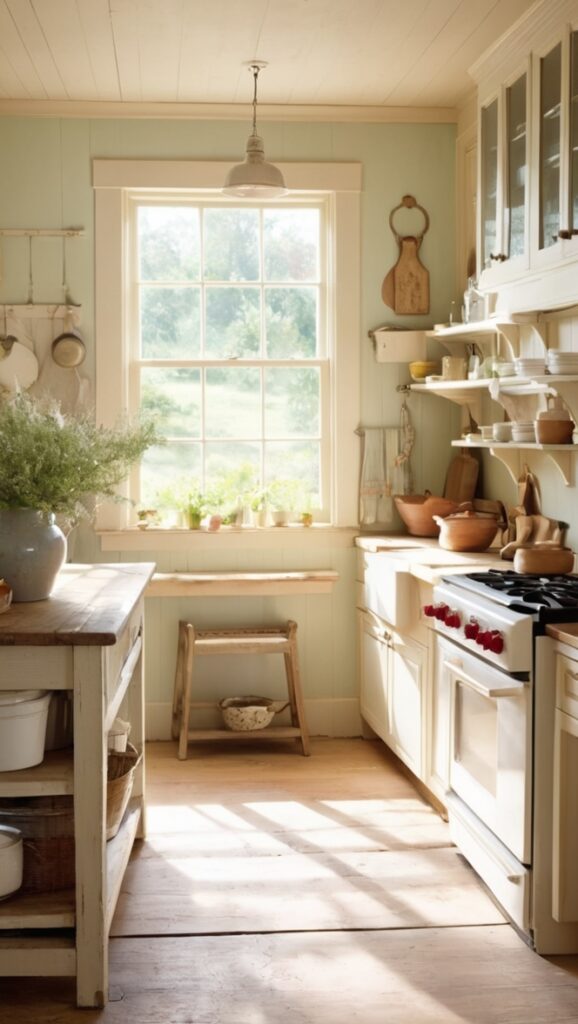 rustic kitchen decor, farmhouse sink, vintage kitchen cabinets, antique kitchenware, reclaimed wood furniture