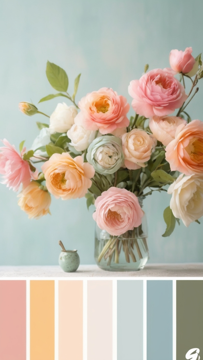 pastel color scheme, pastel color combinations, pastel color swatches, pastel color trend, pastel color inspiration