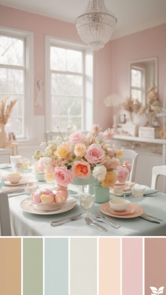 pastel color scheme, pastel color combinations, pastel color swatches, pastel color trend, pastel color inspiration